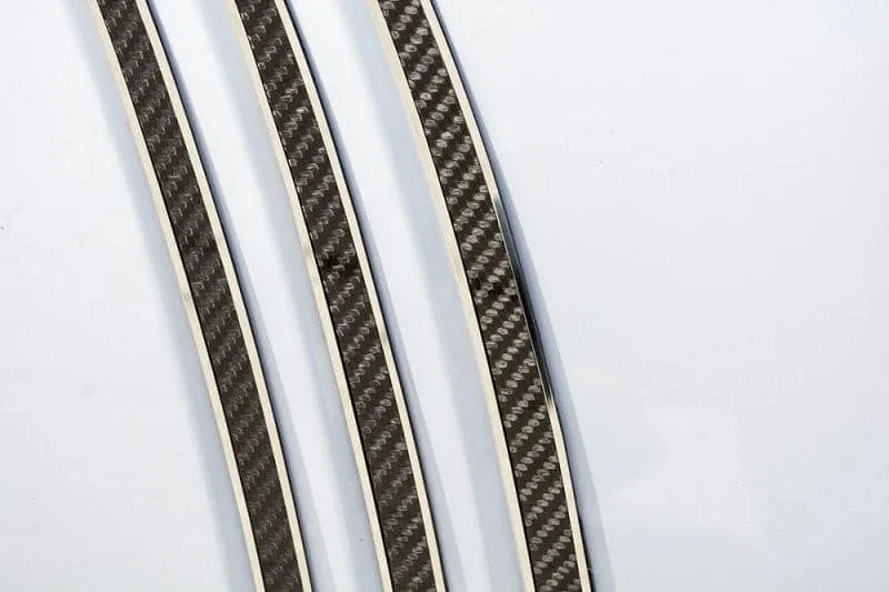 2010-2014 5th Gen Camaro Rear Quarter Panel Trim Kit - Carbon Fiber & Stainless Steel