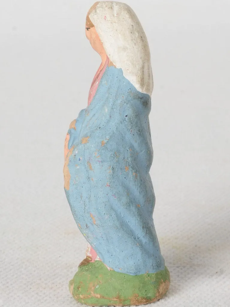 Antique Santon of the Virgin Mary from Provence