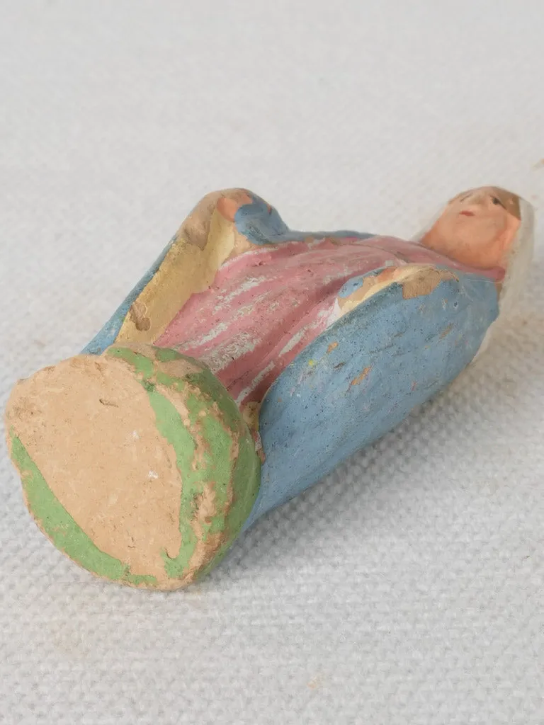 Antique Santon of the Virgin Mary from Provence