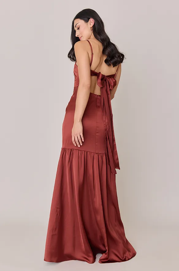 Astrid Satin Dress | Made To Order