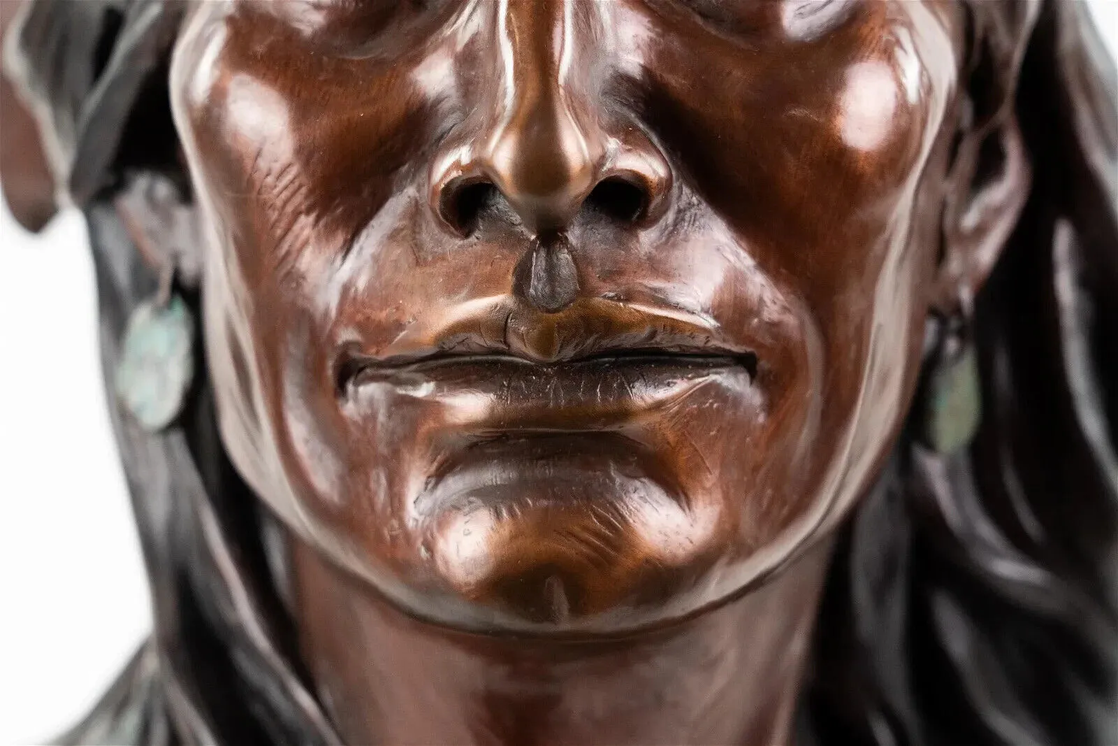 Bust Sculpture, Susan Kliewer, 'Hataalii-The Singer", Bronze, Signed, 31/55!