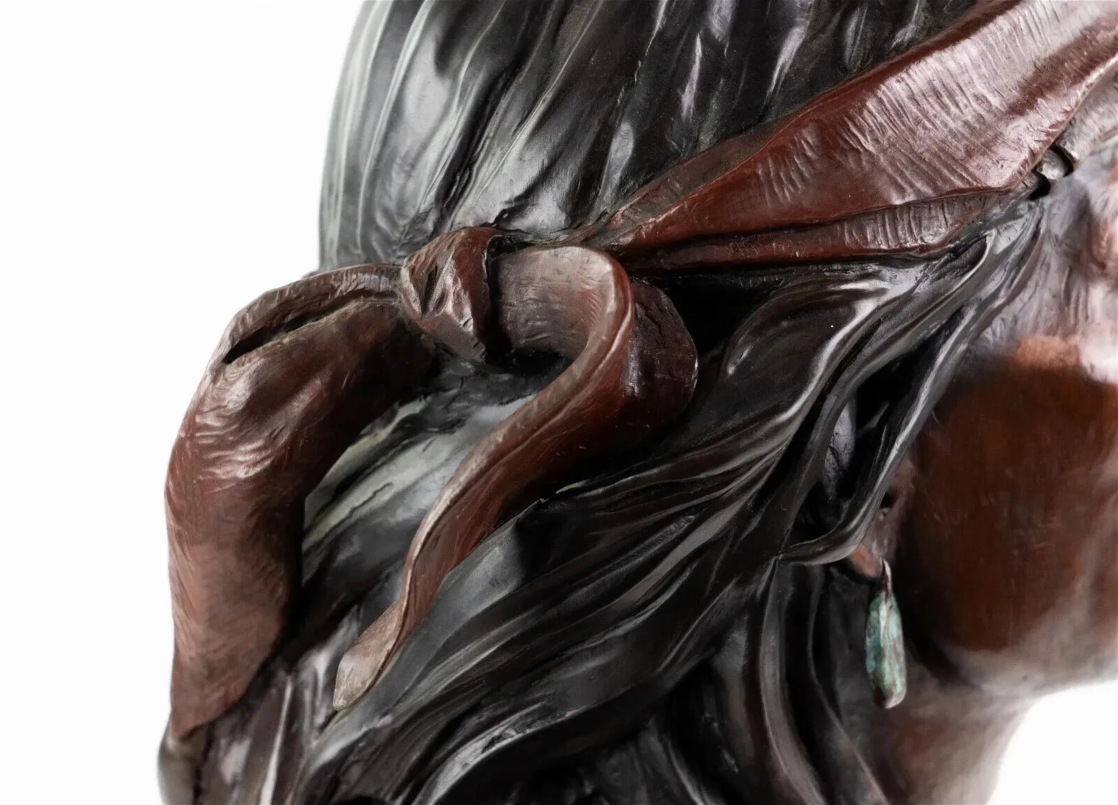 Bust Sculpture, Susan Kliewer, 'Hataalii-The Singer", Bronze, Signed, 31/55!