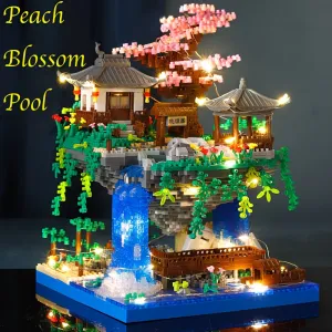 Chinesestyle Peach Blossom Pool Building Blocks Perfect Holiday Gift