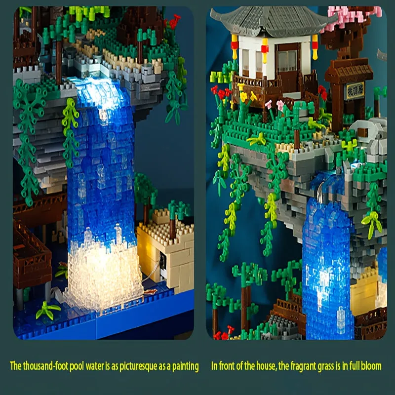 Chinesestyle Peach Blossom Pool Building Blocks Perfect Holiday Gift