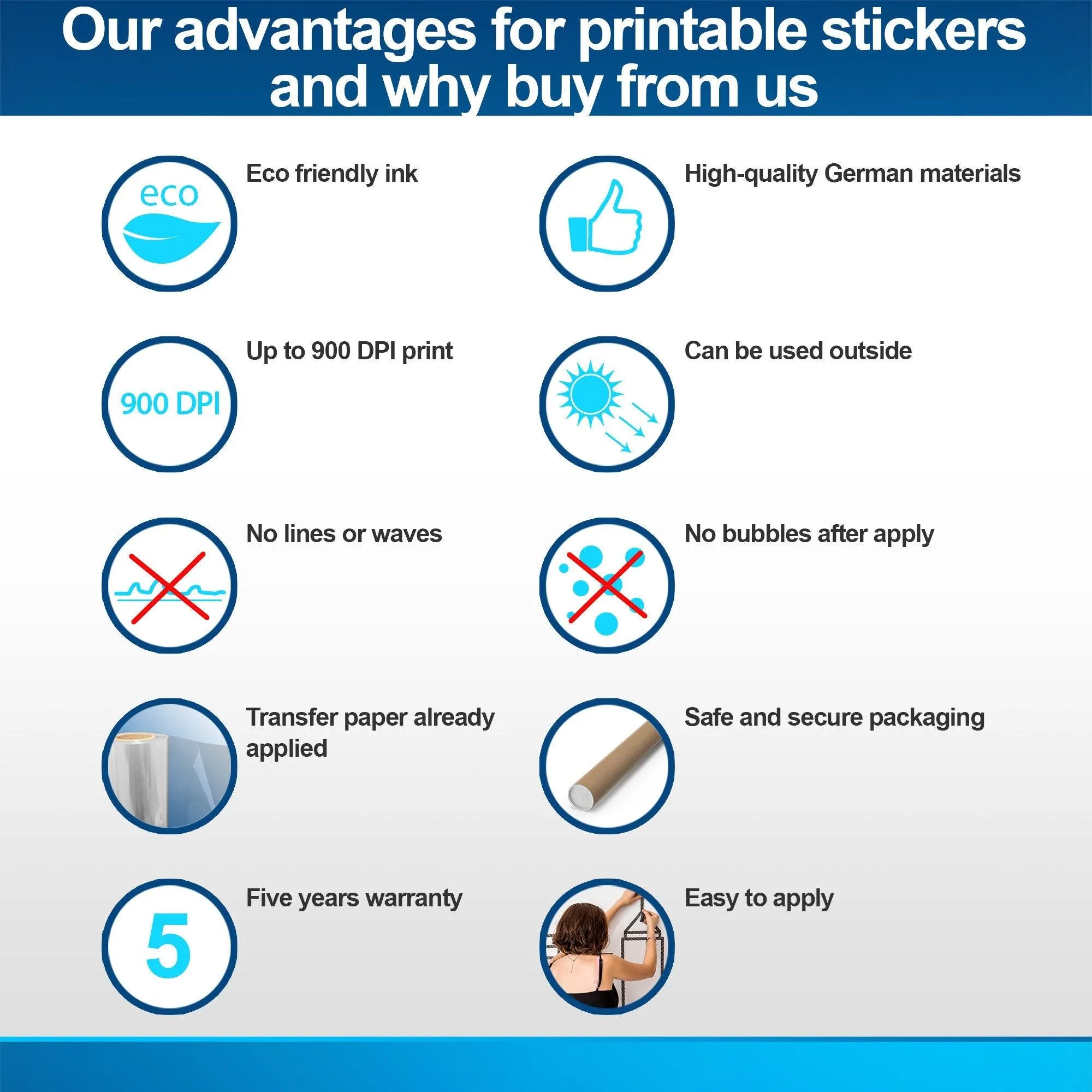 Custom Die Cut Vinyl Sticker -  Personalized Made Logo To Shape Order Outdoor Color Decal