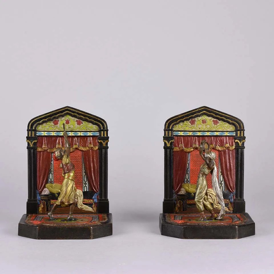 “Dancing Arab Bookends” by Franz Bergman
