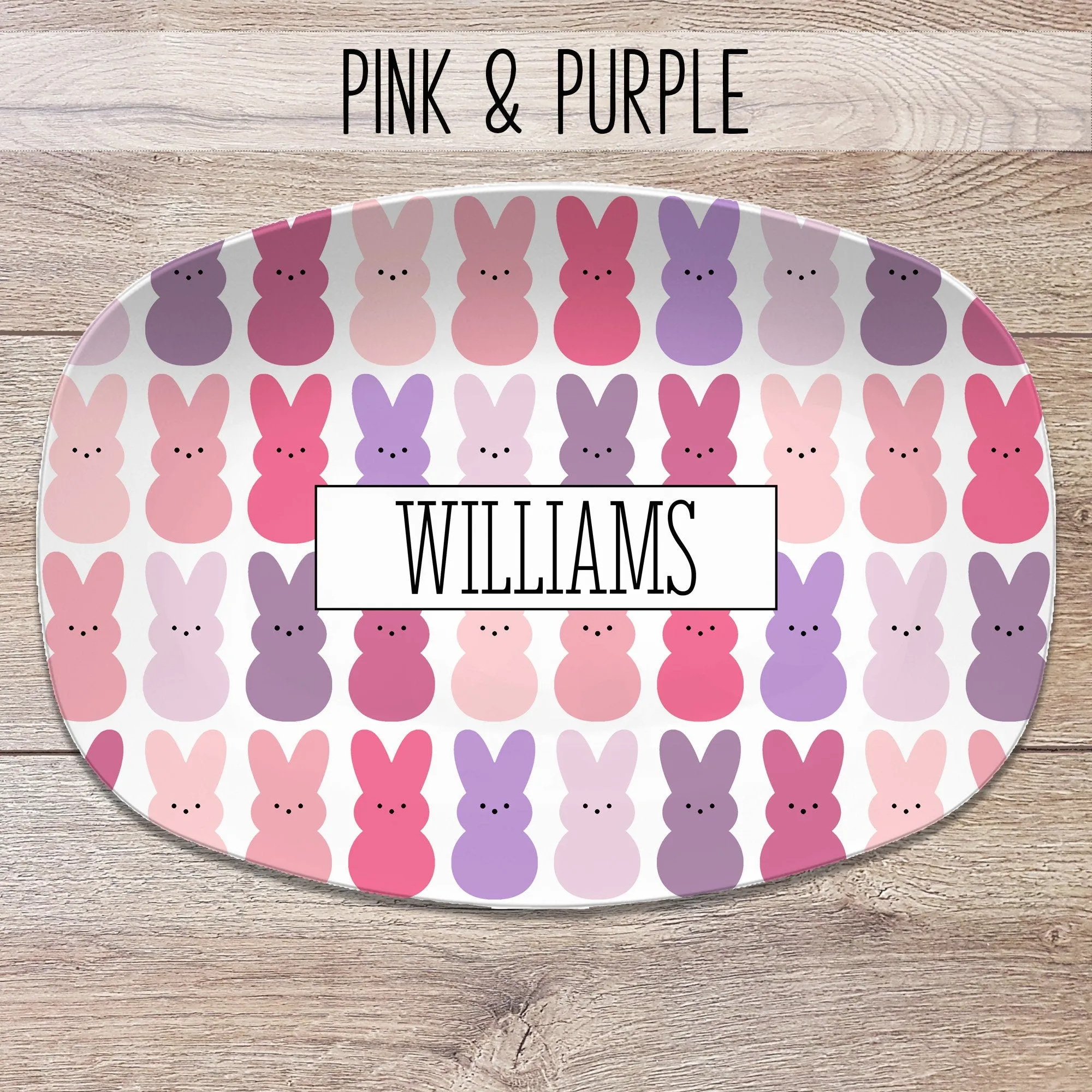 Easter Bunny Personalized Platter