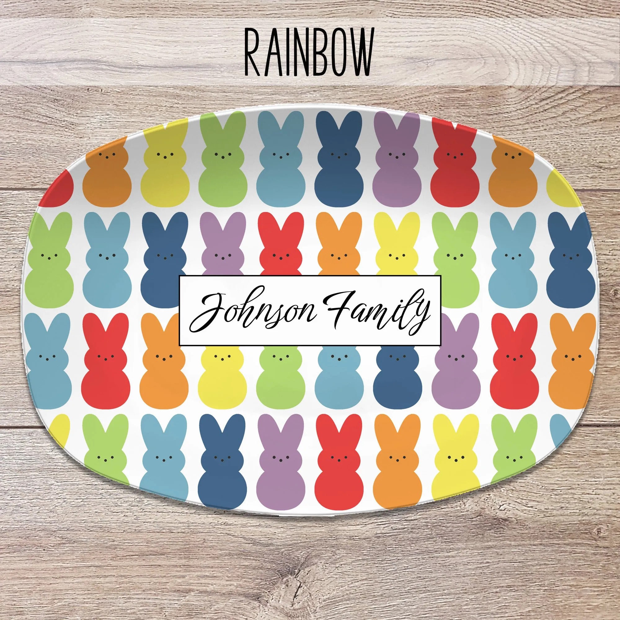 Easter Bunny Personalized Platter