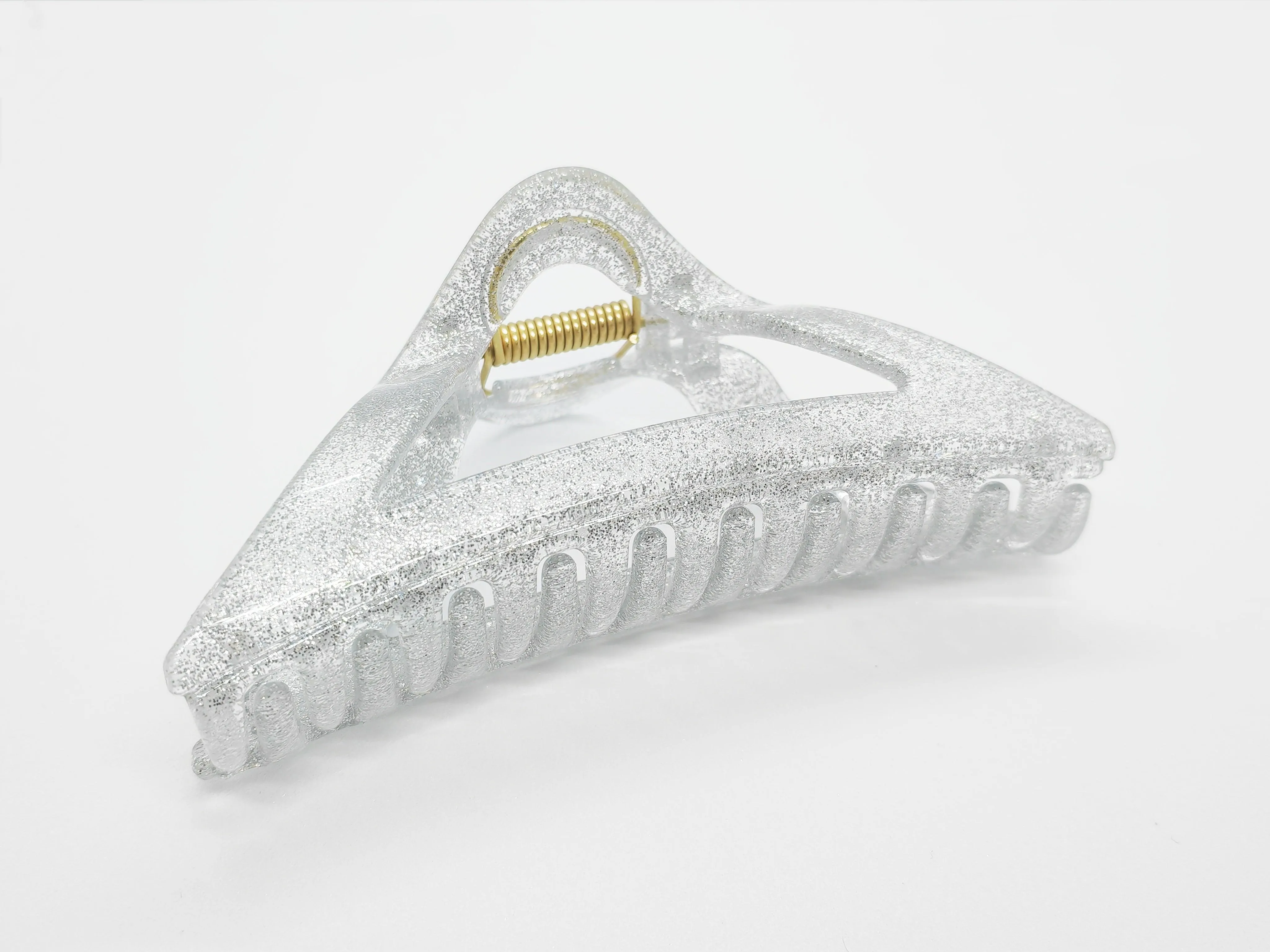 Glimmering Triangle Hair Claw Clip
