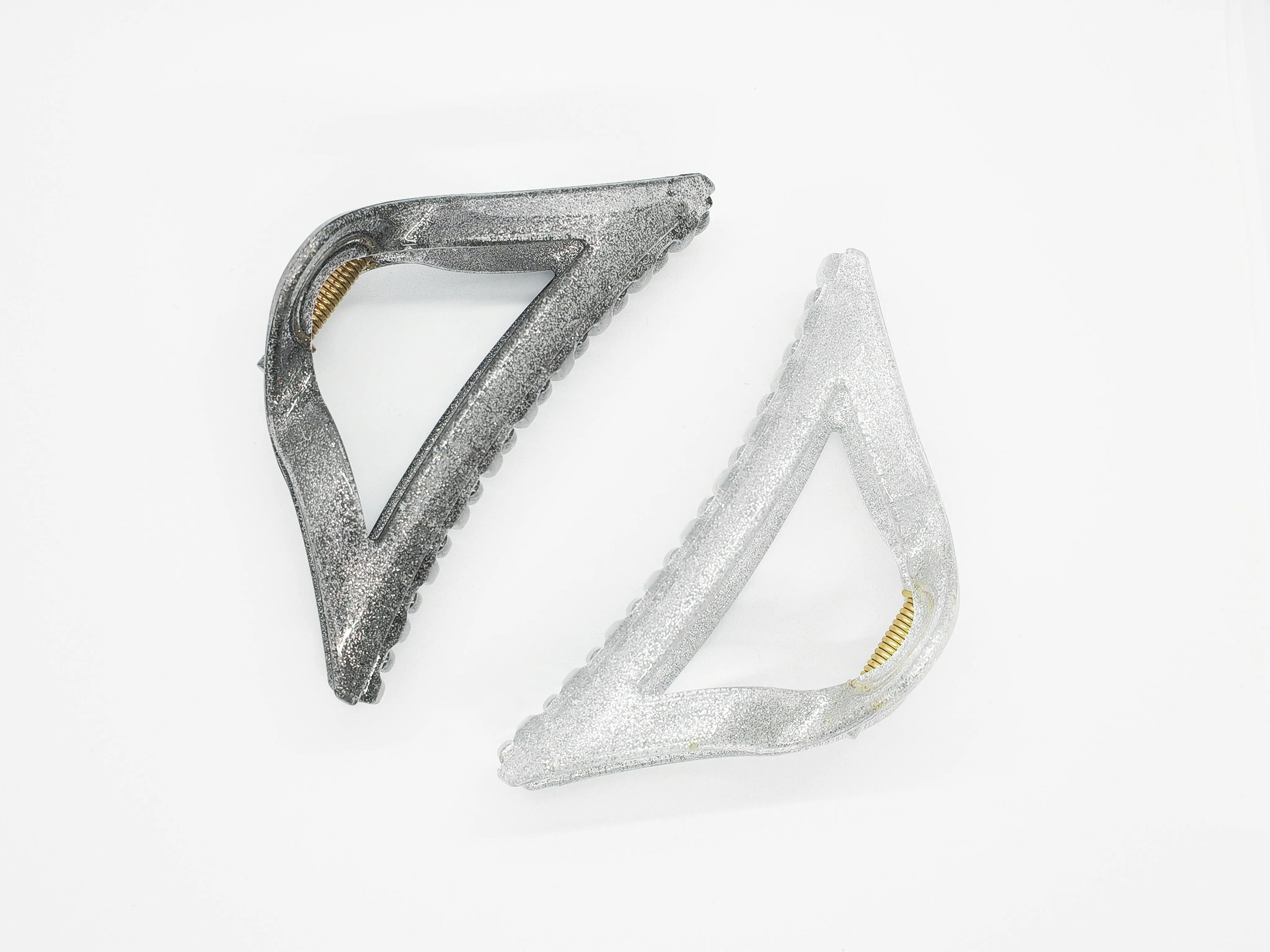 Glimmering Triangle Hair Claw Clip