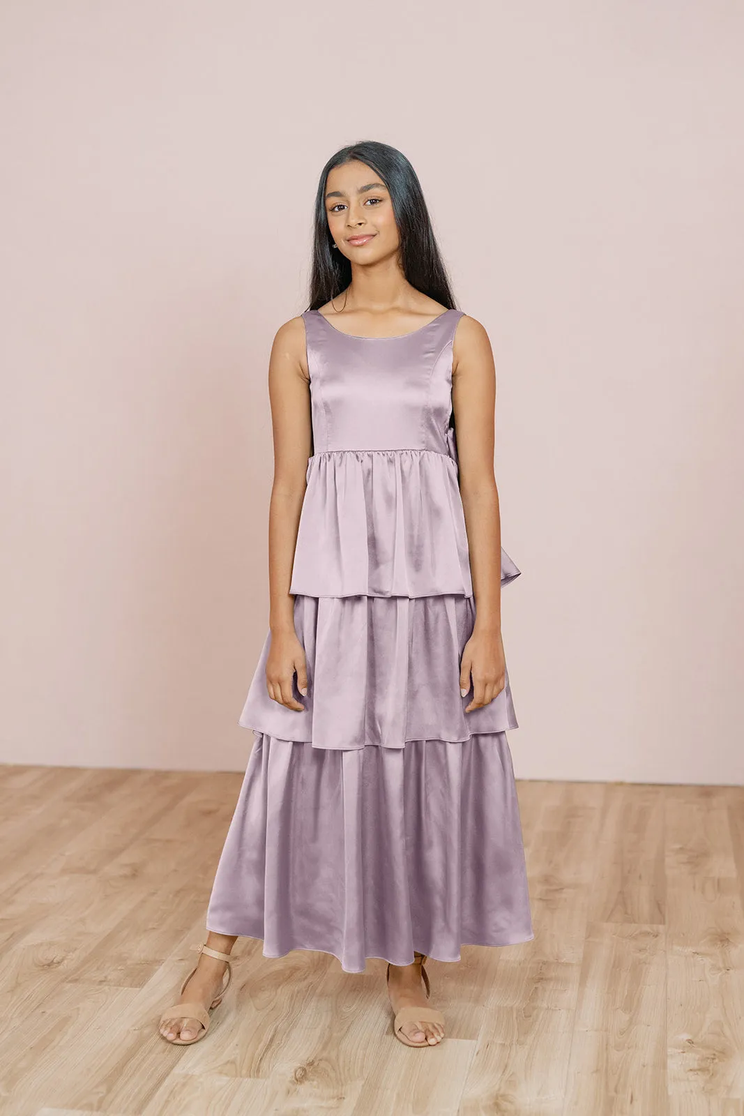 Juniors Georgia Satin Dress | Made To Order