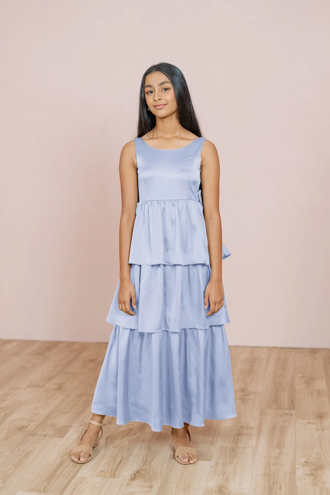 Juniors Georgia Satin Dress | Made To Order