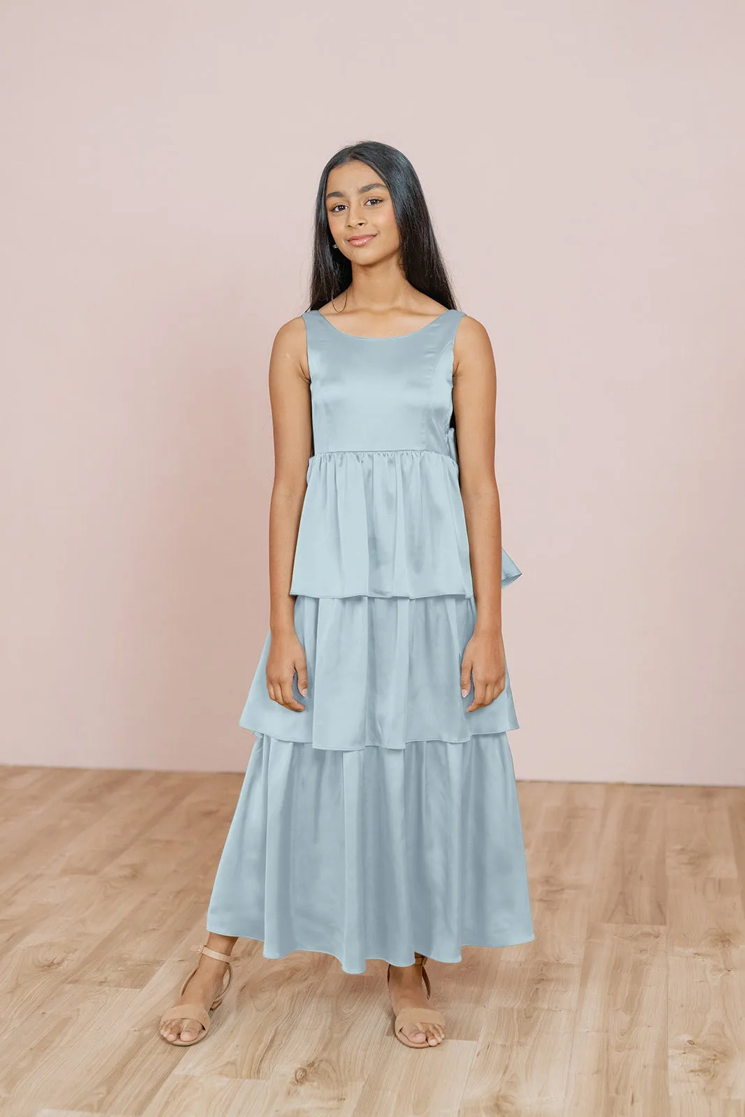 Juniors Georgia Satin Dress | Made To Order