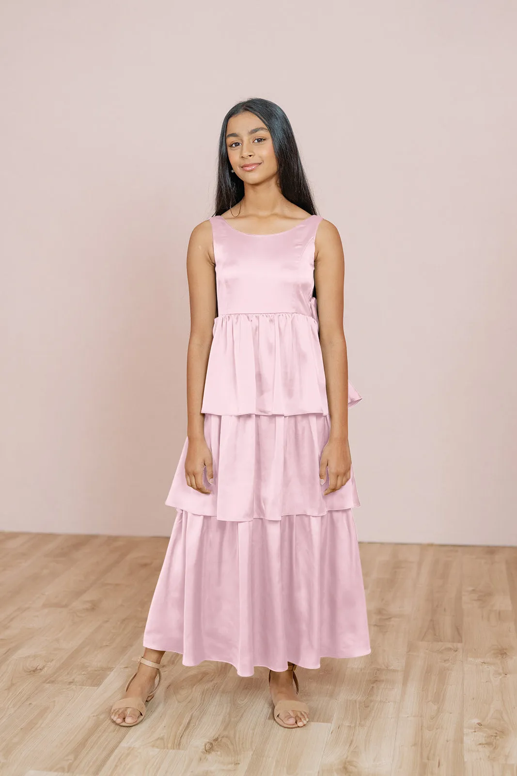 Juniors Georgia Satin Dress | Made To Order