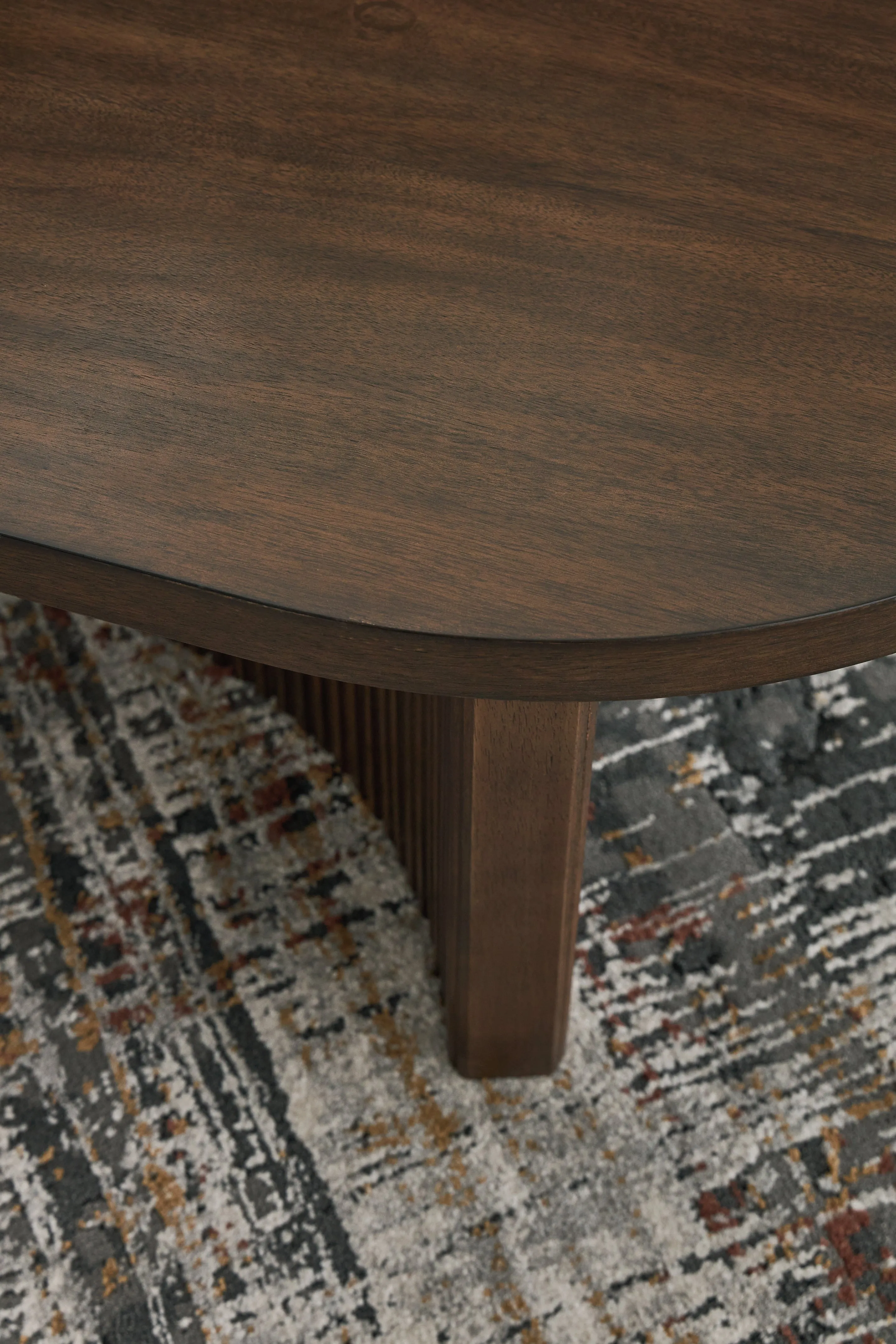 Korestone Coffee Table with 1 End Table in Dark Brown