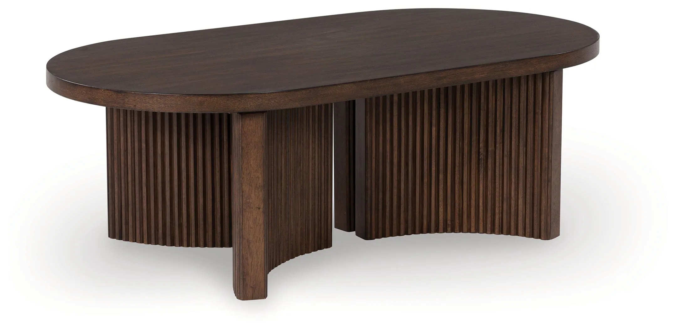Korestone Coffee Table with 1 End Table in Dark Brown