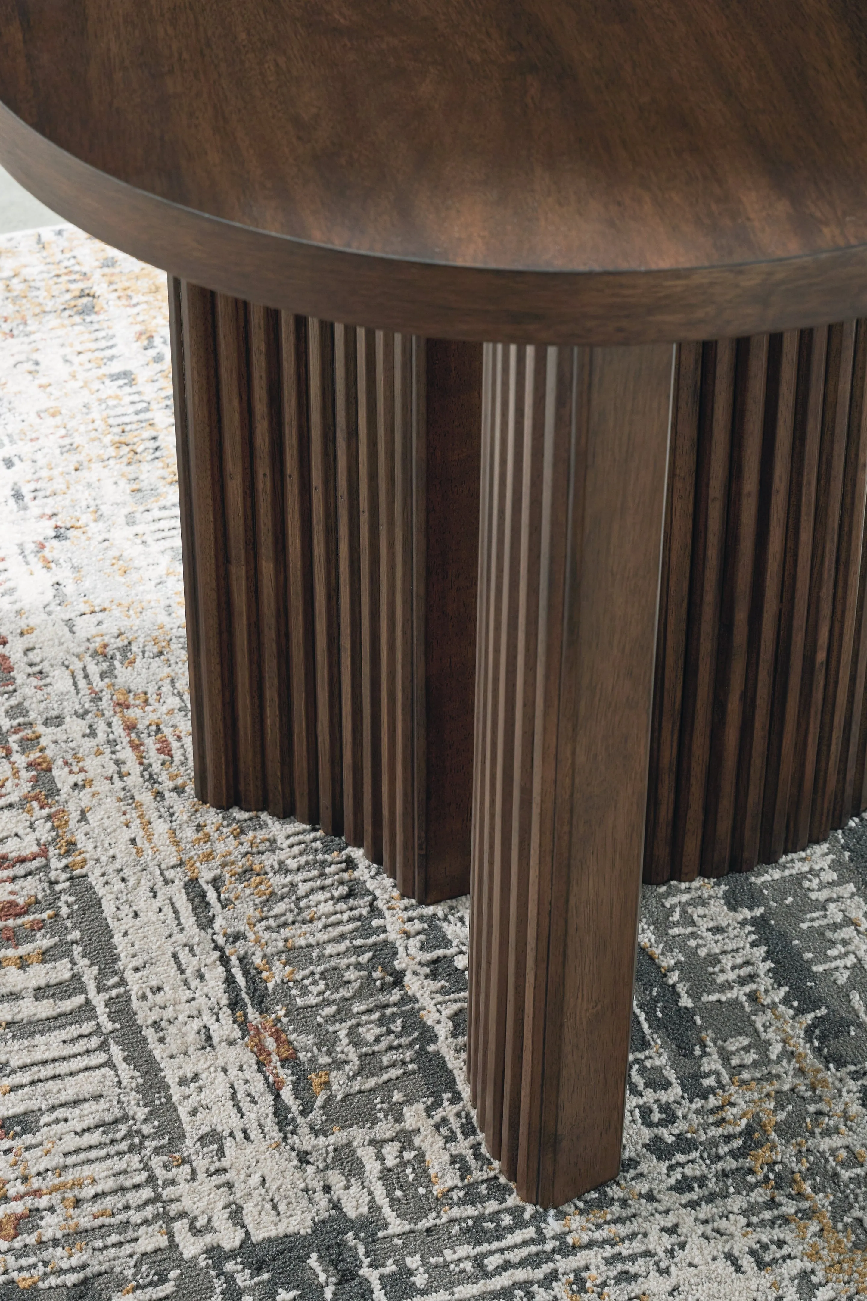 Korestone Coffee Table with 1 End Table in Dark Brown