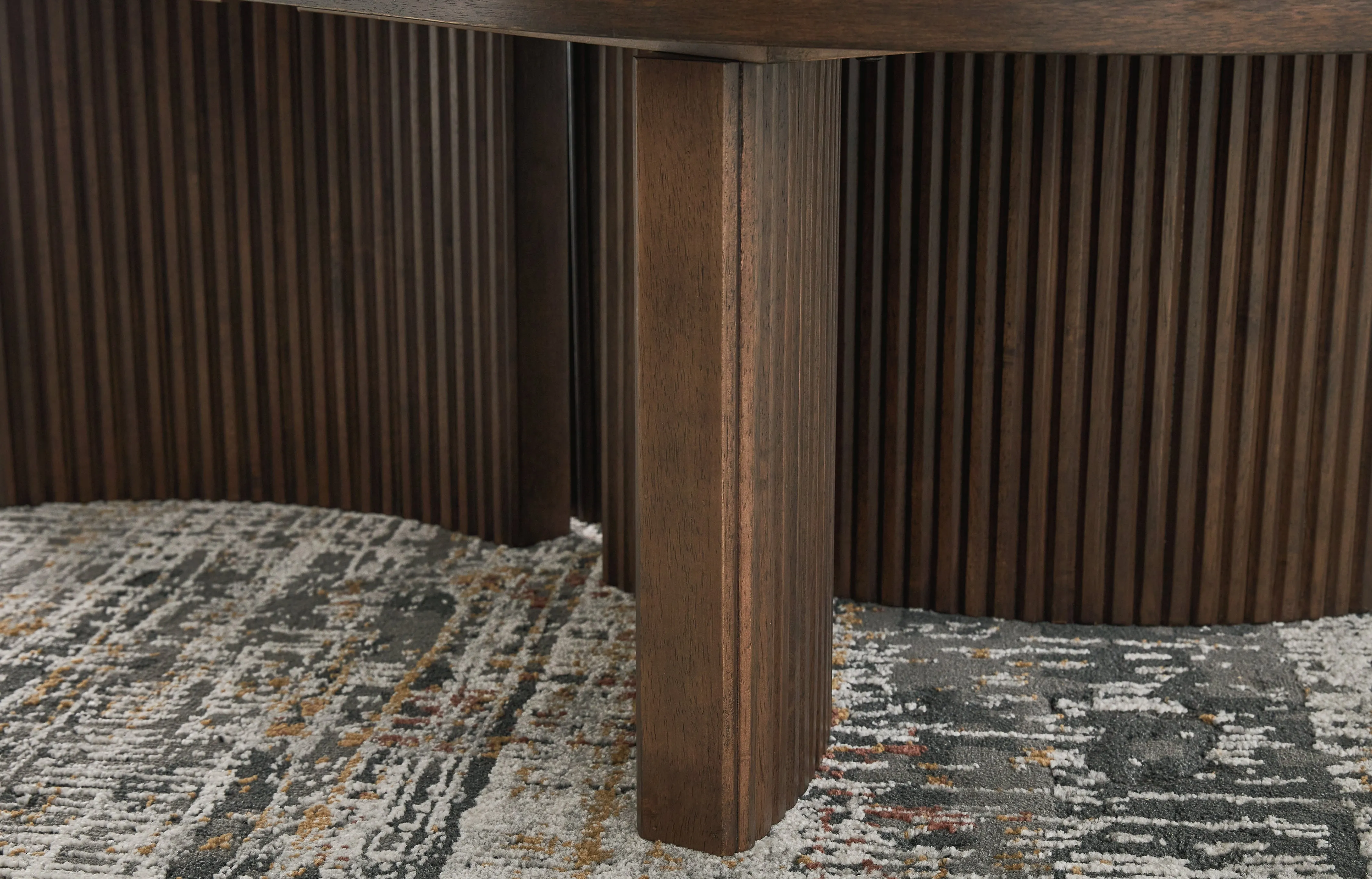 Korestone Coffee Table with 1 End Table in Dark Brown