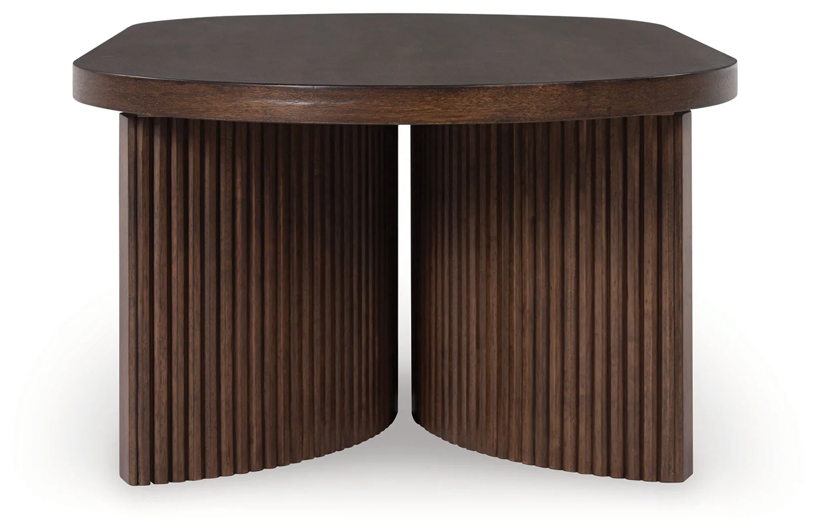 Korestone Coffee Table with 1 End Table in Dark Brown