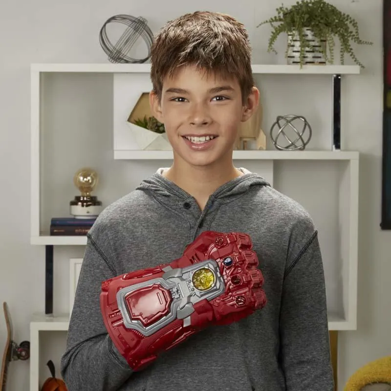 Marvel Avengers: Endgame Red Infinity Gauntlet Electronic Fist Roleplay Toy with Lights and Sounds