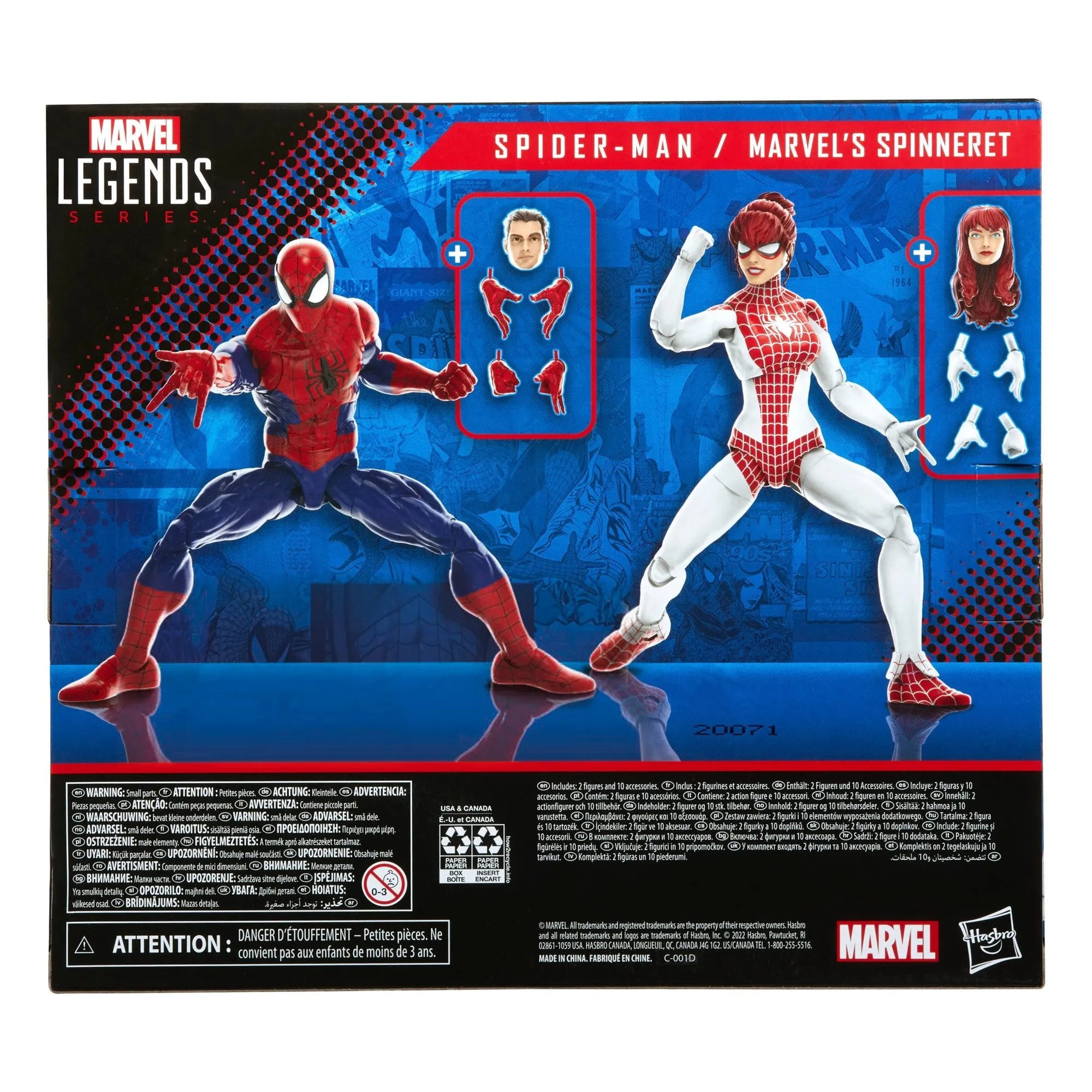 Marvel Legends Spider-Man and Marvel’s Spinneret