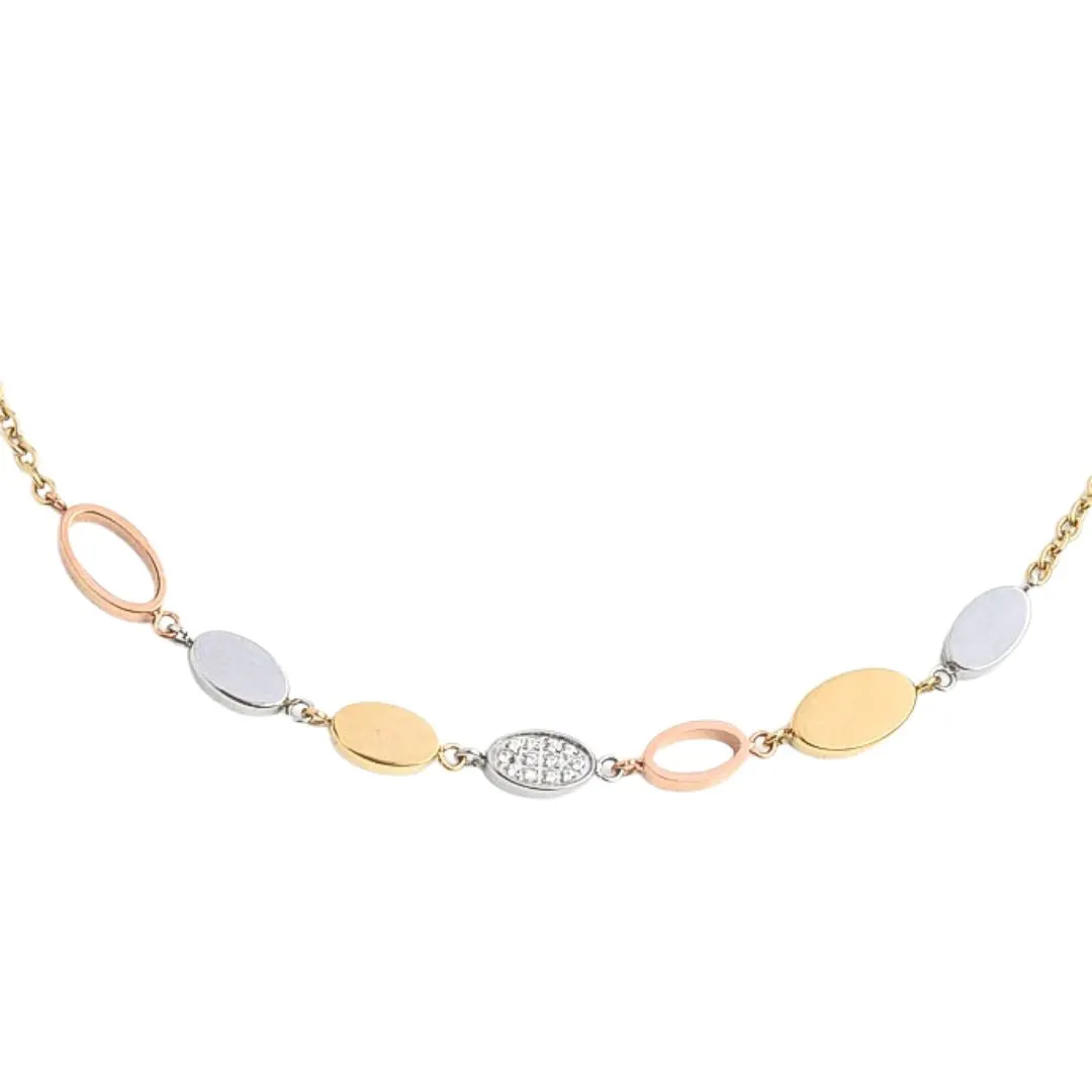 Metal Noncommittal Tricolor Necklace by Made for Freedom