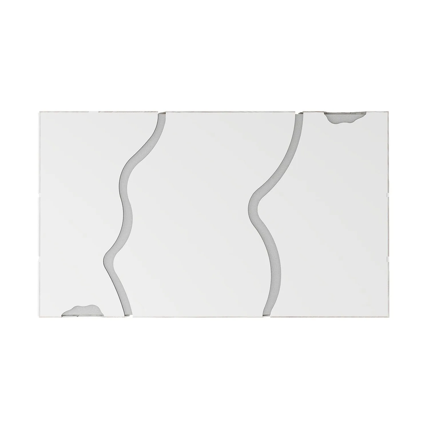 Modern White Coffee Table with Silver Accents and Four Drawers - A Unique and Stylish Centerpiece for Your Living Room