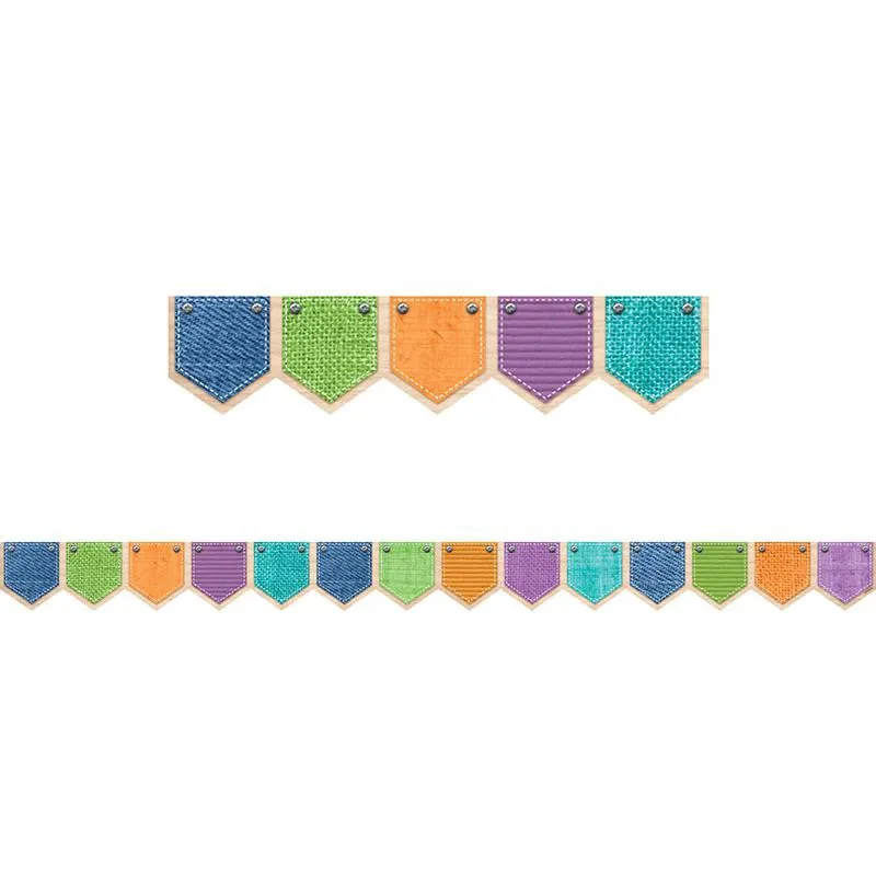 PATTERNED POCKETS BORDER UPCYCLE