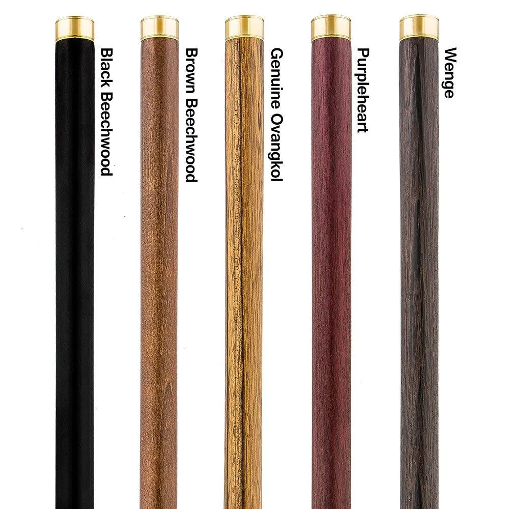 Scratch and Dent Green and Clear Acrylic Bubble Handle Cane w/ Black Beechwood Shaft & Gold Collar V3233