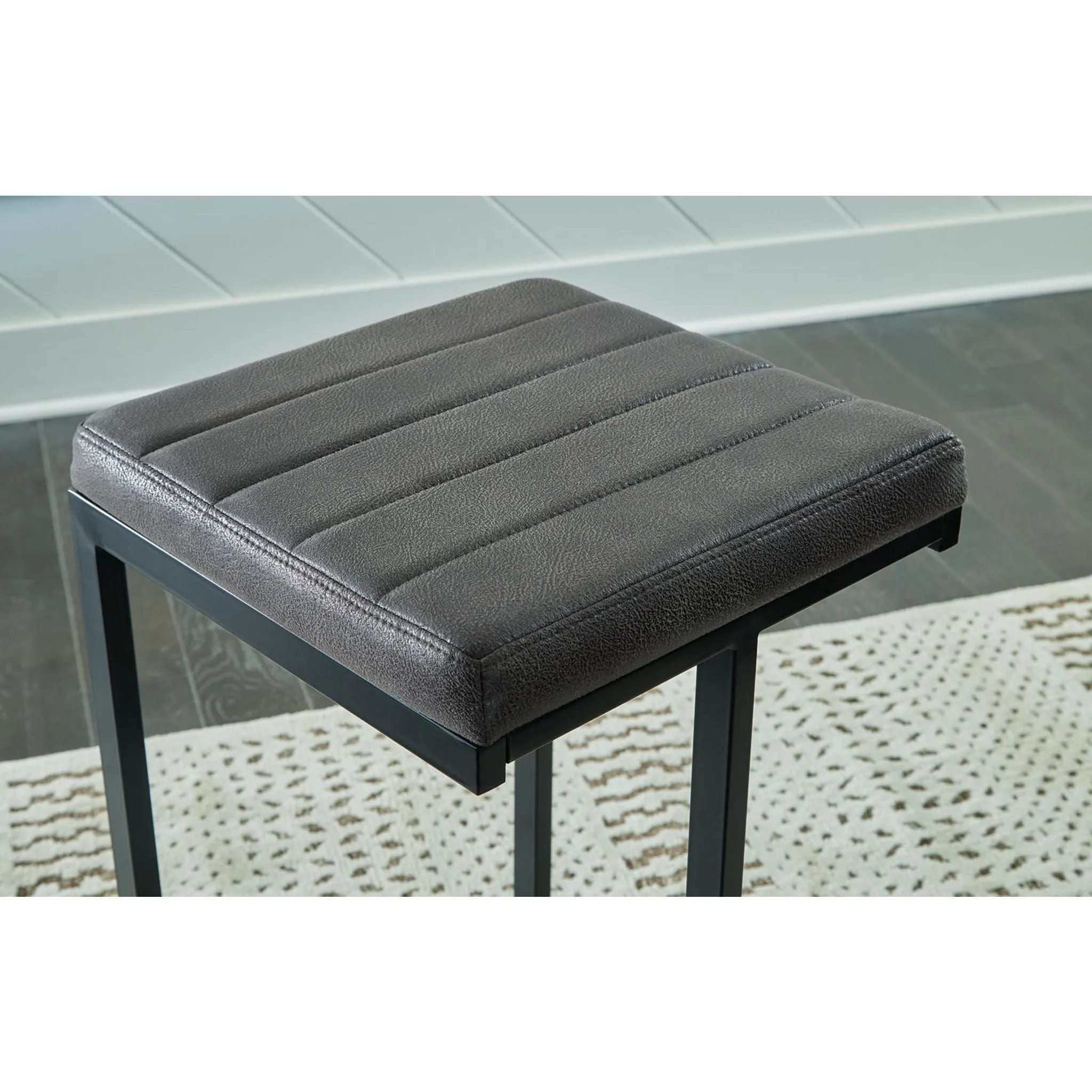 Strumford Bar Height Stool - Gray/Black - (D109-130)