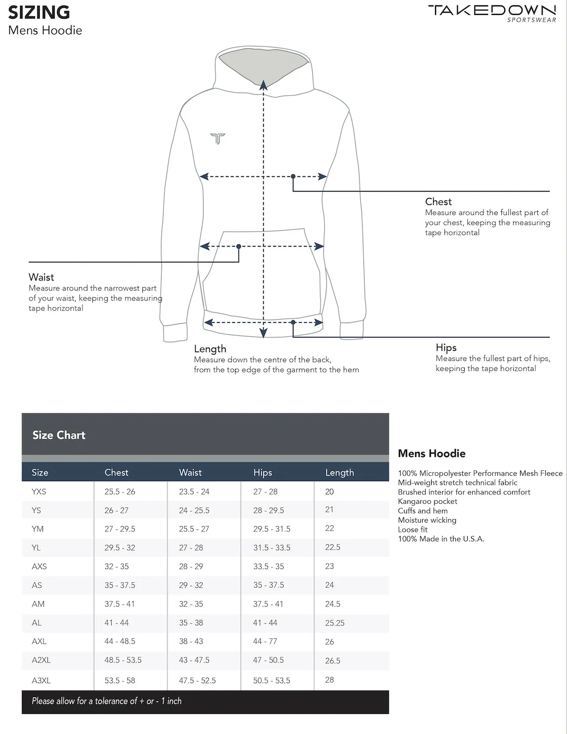 TD-HD-008 360° Custom Hoodie