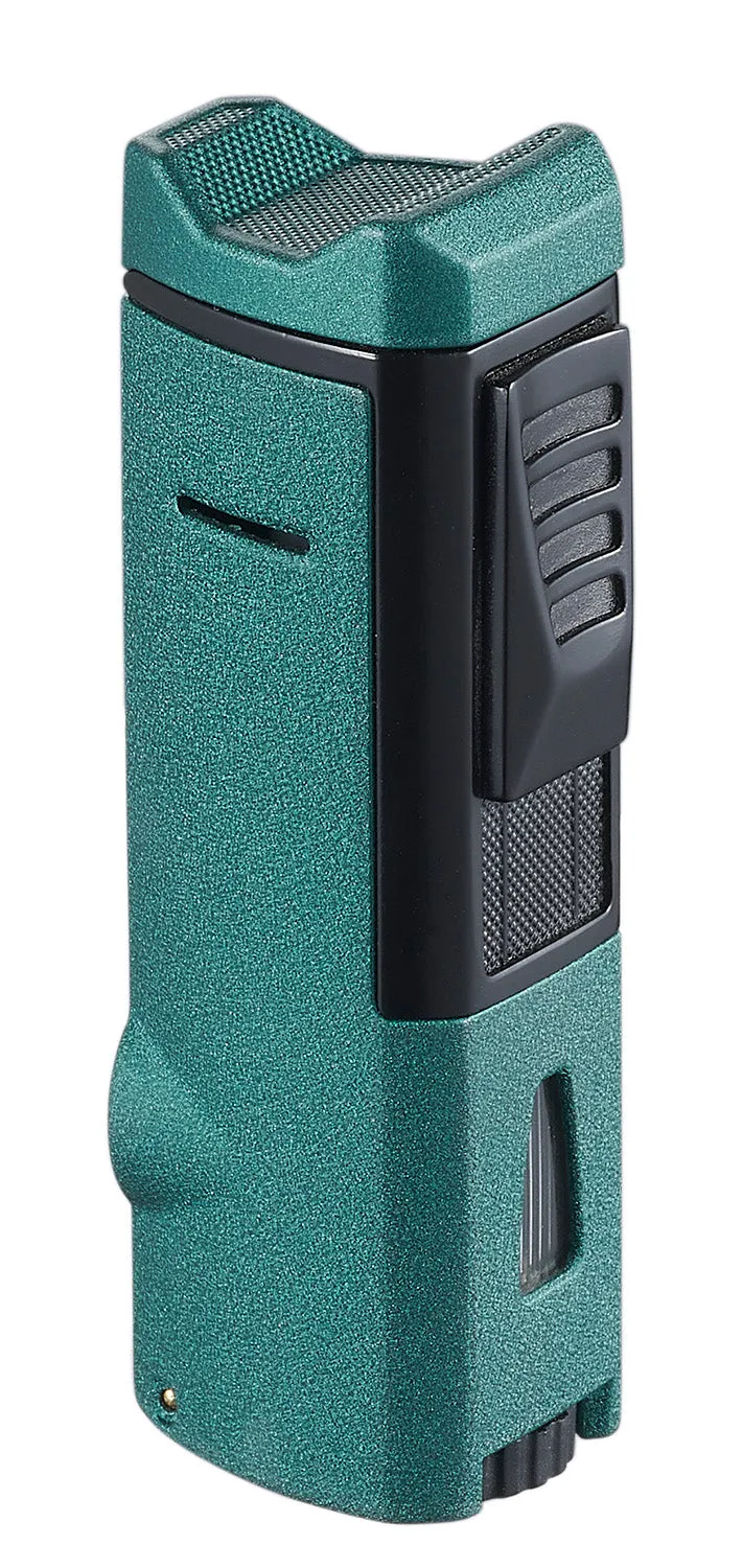 Visol Colonel Triple Flame Torch Lighter - Green