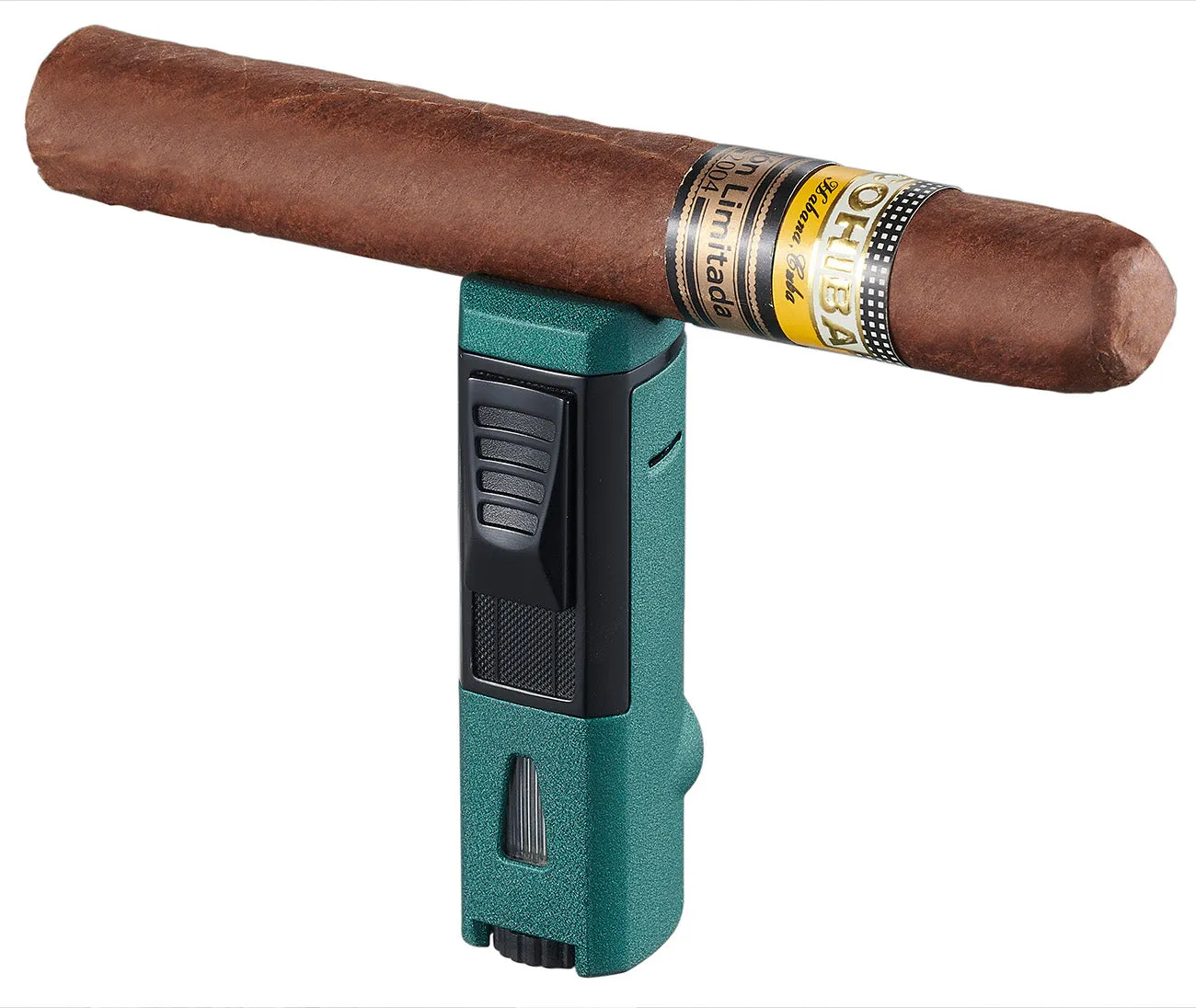 Visol Colonel Triple Flame Torch Lighter - Green