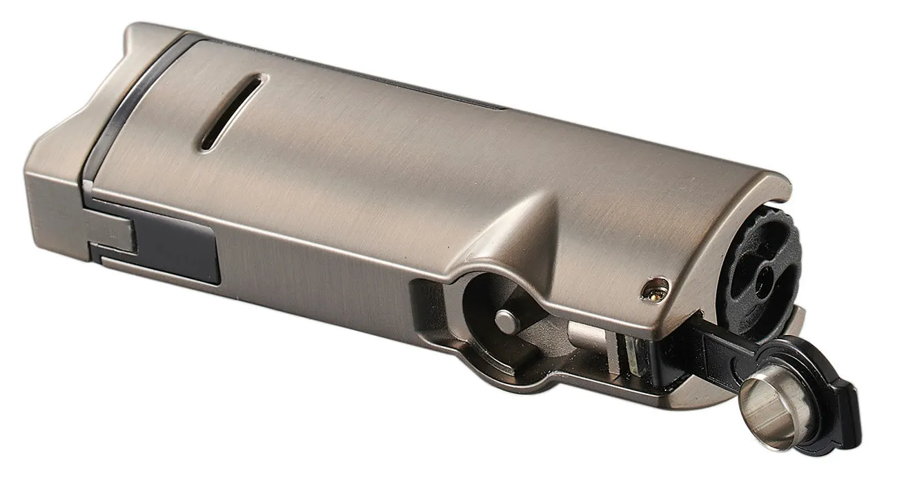 Visol Colonel Triple Flame Torch Lighter - Gunmetal